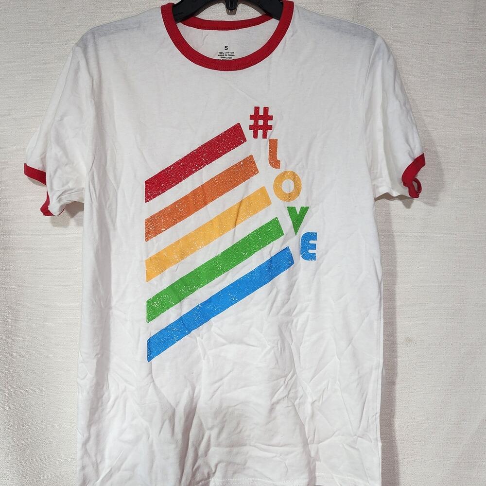 Love shirt from target size Small faded graphic